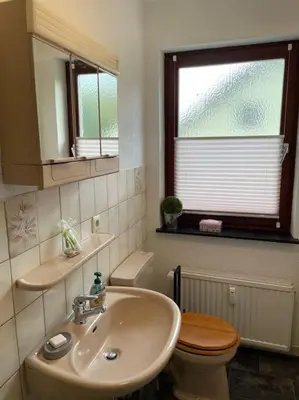 Ein Badezimmer in der Unterkunft Henriette