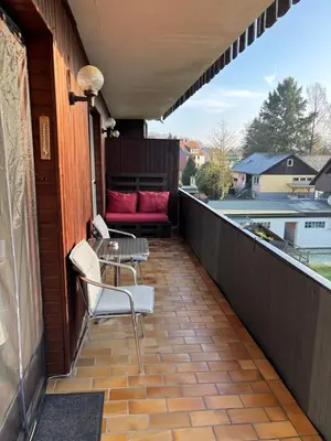 Ein Balkon oder eine Terrasse in der Unterkunft Henriette