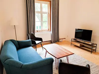 TV/Unterhaltungsangebot in der Unterkunft Ferienwohnung Goslar mit Parkblick am Harz