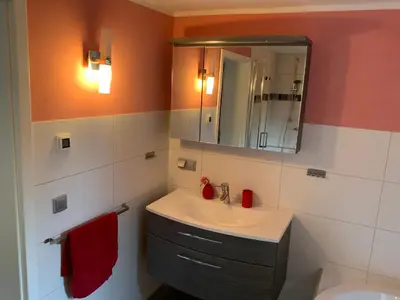 Ein Badezimmer in der Unterkunft Harzer Hexenstieg