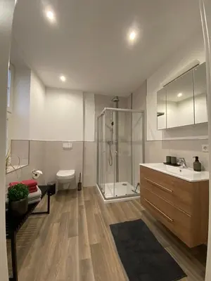 Ein Badezimmer in der Unterkunft Ferienwohnungen Zum Neuhäusel
