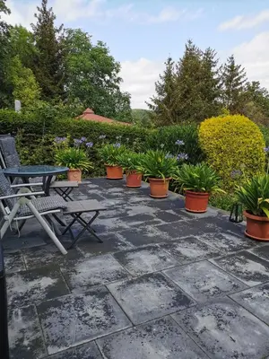 Ein Garten an der Unterkunft Ferienhaus Appold