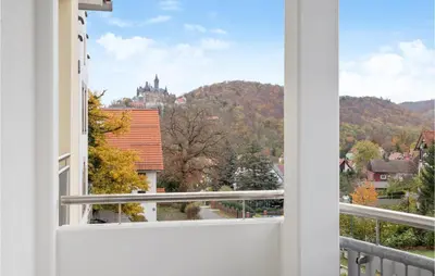 Ein allgemeiner Bergblick oder ein Berglick von der Ferienwohnung aus