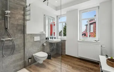 Ein Badezimmer in der Unterkunft Gorgeous Apartment In St Andreasberg