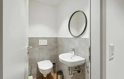 Ein Badezimmer in der Unterkunft Beautiful Apartment In St Andreasberg