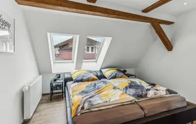Ein Bett oder Betten in einem Zimmer der Unterkunft Beautiful Apartment In St Andreasberg