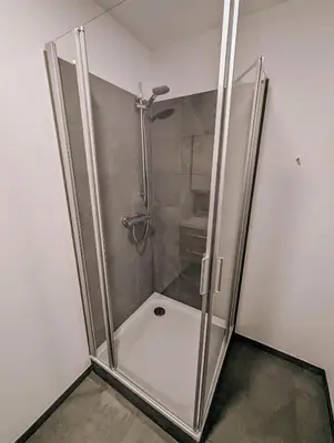 Ein Badezimmer in der Unterkunft Rehberg