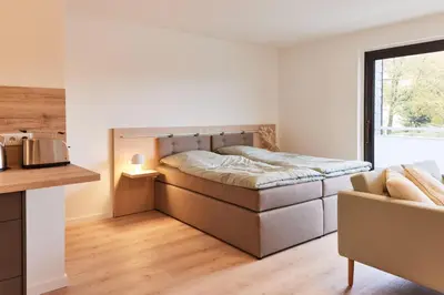 Ein Bett oder Betten in einem Zimmer der Unterkunft Bocksberg