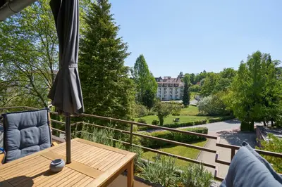 Ein Garten an der Unterkunft Ferienwohnung Bad Sachsa Harz II