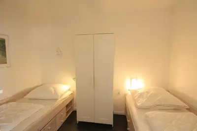 Ein Bett oder Betten in einem Zimmer der Unterkunft Ferienwohnung Traumausblick Hahnenklee