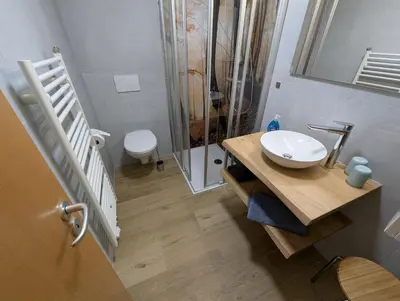 Ein Badezimmer in der Unterkunft Urlaub in Stolberg, FeWo EG