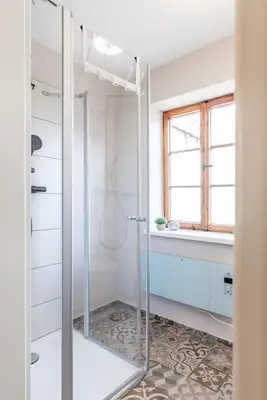 Ein Badezimmer in der Unterkunft Ferienwohnungen am Kornmarkt II