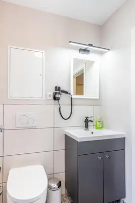 Ein Badezimmer in der Unterkunft Ferienwohnungen am Kornmarkt II