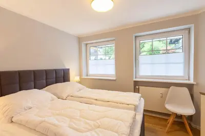 Ein Bett oder Betten in einem Zimmer der Unterkunft Ferienwohnung Bibi Bocksberg Hahnenklee