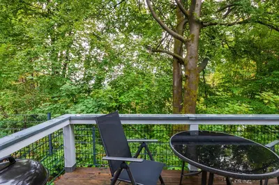 Ein Balkon oder eine Terrasse in der Unterkunft Ferienwohnung Bibi Bocksberg Hahnenklee