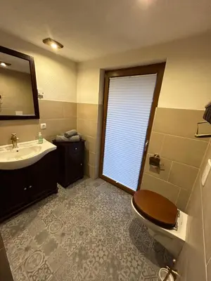Ein Badezimmer in der Unterkunft Insel 8
