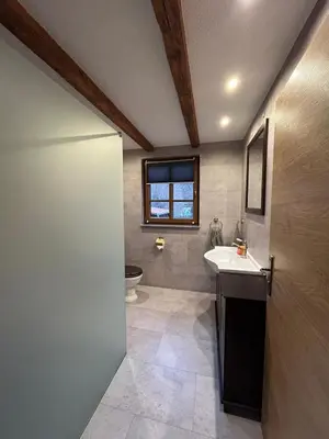 Ein Badezimmer in der Unterkunft Insel 8