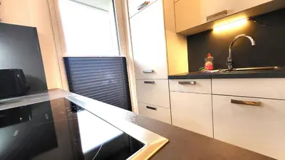 Küche/Küchenzeile in der Unterkunft Ferienwohnung Bocksberg Hexe Hahnenklee