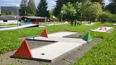 Ein Garten an der Unterkunft Ferienwohnung Abenddämmerung Hahnenklee