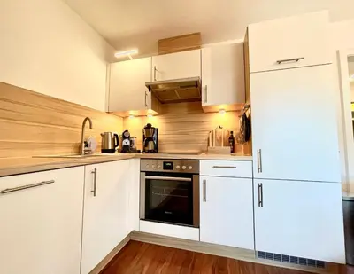 Küche/Küchenzeile in der Unterkunft Ferienwohnung Jule Braunlage
