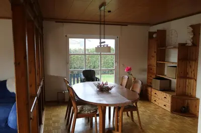 Küche/Küchenzeile in der Unterkunft Ferienwohnung Lohrenz