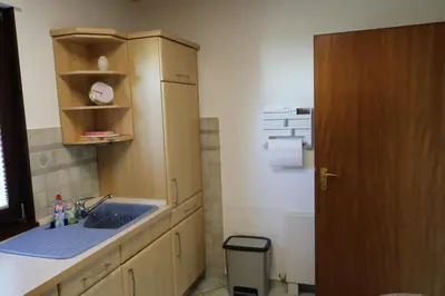 Ein Badezimmer in der Unterkunft Ferienwohnung Lohrenz