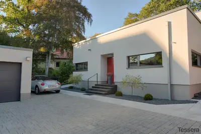 Das Gebäude in dem sich die Ferienwohnung befindet