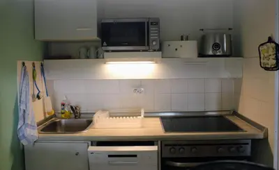 Küche/Küchenzeile in der Unterkunft Apartment KY481 im PanoramicHohegeiß