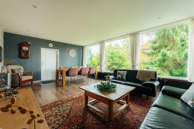 Ein Sitzbereich in der Unterkunft Haus Sonneck - Apartmenthaus - Sonnenterrasse mit Grill - 1-8 Personen - ruhige Lage mit Blick über Braunlage