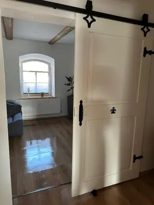 Grundriss der Unterkunft Ferienwohnung Knopp mit Infrarotsauna und Elektrokamin