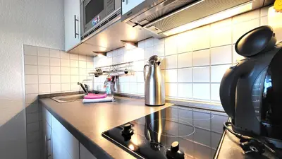 Küche/Küchenzeile in der Unterkunft Ferienwohnung Sonnenberg Hahnenklee