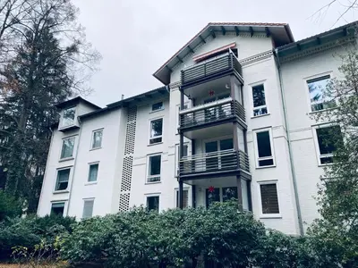 Das Gebäude in dem sich die Ferienwohnung befindet