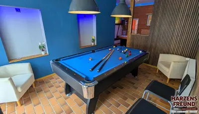 Ein Billardtisch in der Unterkunft Arode Grosser Harzensfreund