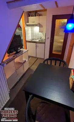 Küche/Küchenzeile in der Unterkunft Arode Ferienhaus Harzensfreund