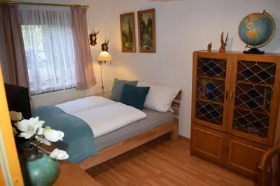 Ein Bett oder Betten in einem Zimmer der Unterkunft Landhaus Eva-Maria