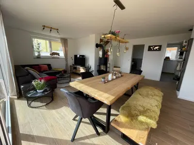 Küche/Küchenzeile in der Unterkunft Ferienhaus Mountain View Six50 mit Sauna und Kamin in St. Andreasberg