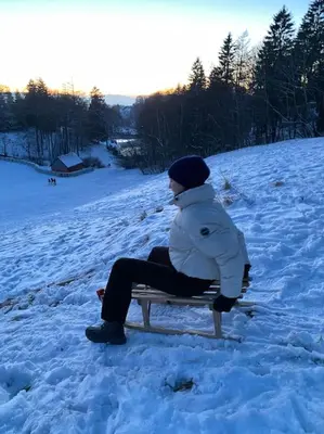 Ferienhaus Mountain View Six50 mit Sauna und Kamin in St. Andreasberg im Winter