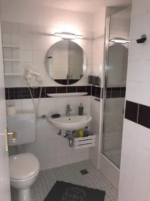 Ein Badezimmer in der Unterkunft Ferienwohnung Seeblick Hahnenklee