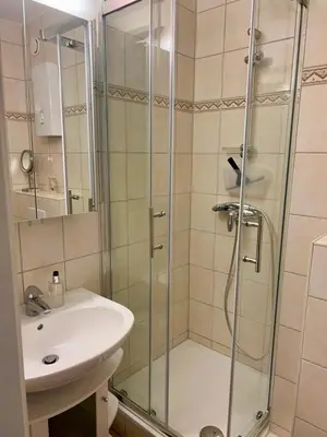 Ein Badezimmer in der Unterkunft NEU! Ferienwohnung Lieblingsplatz OG