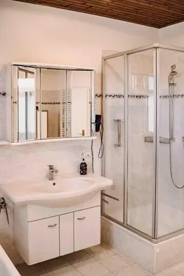 Ein Badezimmer in der Unterkunft Sonneneck 1