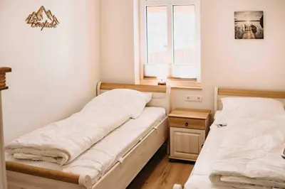 Ein Bett oder Betten in einem Zimmer der Unterkunft Sonneneck 1