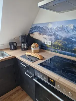 Küche/Küchenzeile in der Unterkunft Ferienhaus Bavaria WR - Ferienwohnung Luja