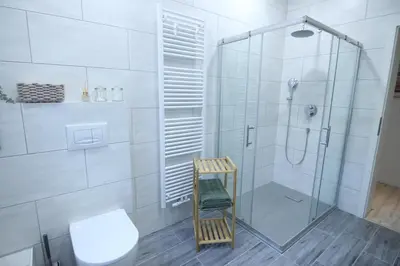 Ein Badezimmer in der Unterkunft Ferienwohnung Erni-Harz
