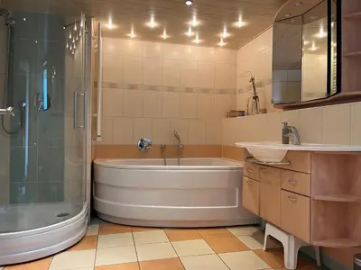 Ein Badezimmer in der Unterkunft Ferienhaus Auszeit Harz Braunlage/Hohegeiß