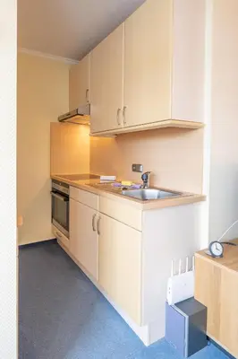 Küche/Küchenzeile in der Unterkunft Ferienwohnung Efeu