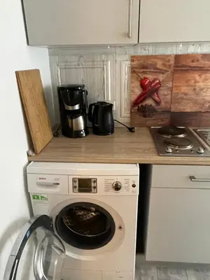 Küche/Küchenzeile in der Unterkunft FeWo Am Kanonenberg 2