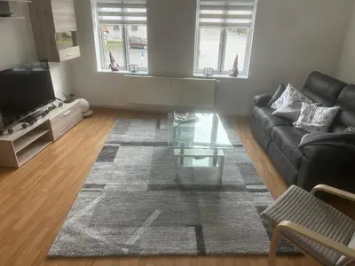 Ein Sitzbereich in der Unterkunft Praktisch und geräumig in Blankenburg