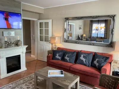 TV/Unterhaltungsangebot in der Unterkunft Luxus Ferienwohnung Hirschzeit