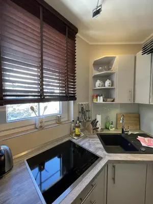 Küche/Küchenzeile in der Unterkunft Luxus Ferienwohnung Hirschzeit