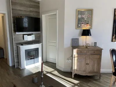 TV/Unterhaltungsangebot in der Unterkunft Luxus Ferienwohnung Bergblick